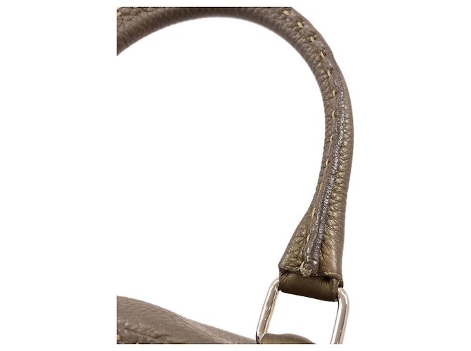 Borsa in pelle Fendi Selleria Cachi - vista 15