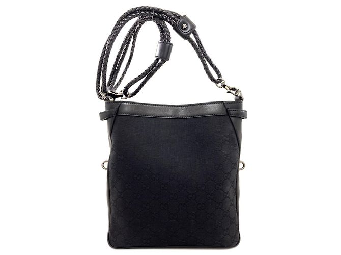 Borsa a tracolla Gucci 109106 GG Nero - vista 2