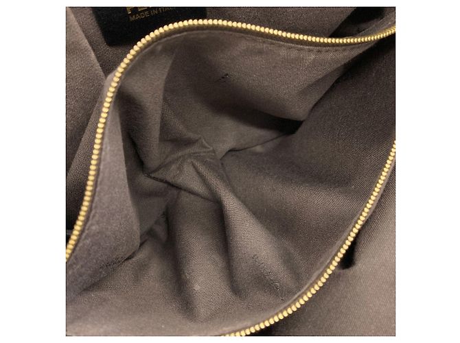 Borsa Tote 2-Way Chameleon Fendi in pelle di vitello nera Nero - vista 10