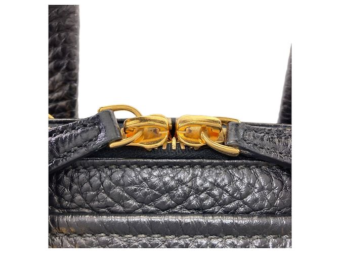 Borsa Tote 2-Way Chameleon Fendi in pelle di vitello nera Nero - vista 11