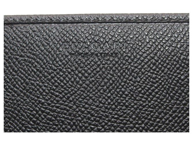 Bulgari Tarjetero Bvlgari de piel negra Negro - vista 7