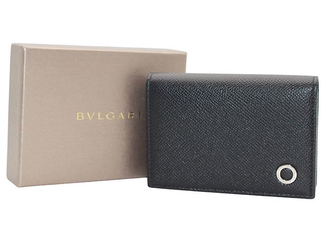 Bulgari Tarjetero Bvlgari de piel negra Negro - vista 8