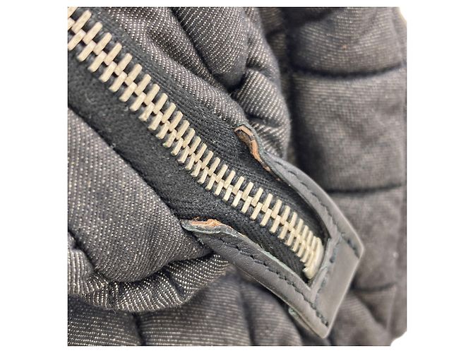 Saco Tote Chanel Coco Cocoon em denim Marrom - vista 15