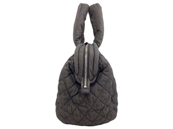 Saco Tote Chanel Coco Cocoon em denim Marrom - vista 3
