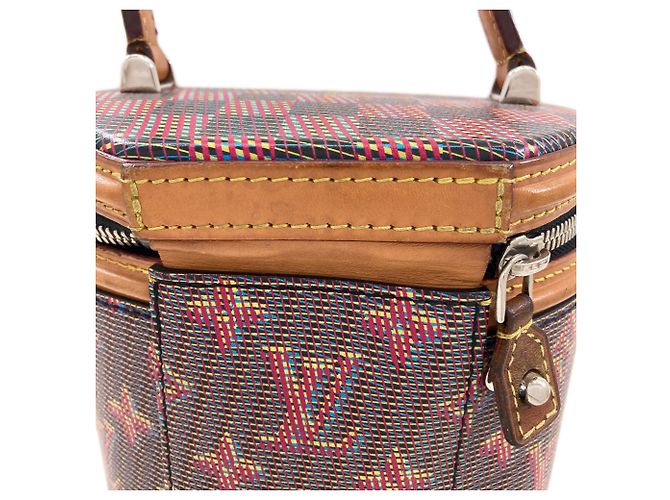 Louis Vuitton Cannes Handtasche Braun Rot - Ansicht 13