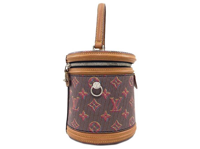 Louis Vuitton Cannes Handtasche Braun Rot - Ansicht 3