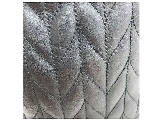 Bolsa Gucci acolchoada com padrão espinha de peixe Preto - vista 11