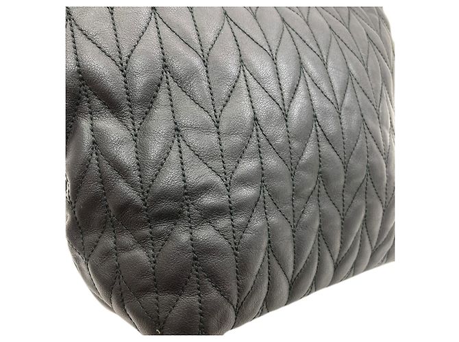 Bolsa Gucci acolchoada com padrão espinha de peixe Preto - vista 12