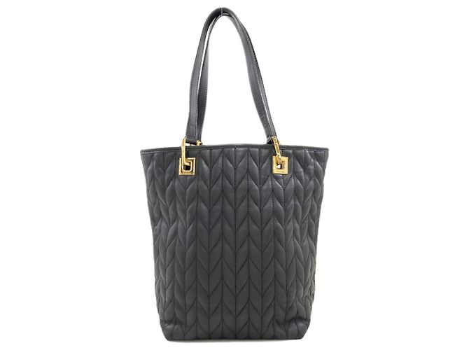 Bolsa Gucci acolchoada com padrão espinha de peixe Preto - vista 2