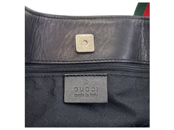 Borsa Gucci Sherry Line Nero - vista 6