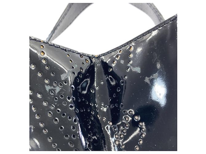 Chanel Camellia perforierte Handtasche Schwarz - Ansicht 12