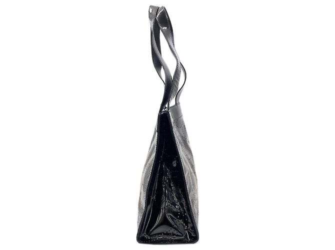 Chanel Camellia perforierte Handtasche Schwarz - Ansicht 3