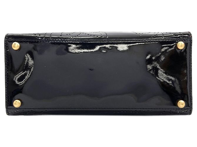 Chanel Camellia perforierte Handtasche Schwarz - Ansicht 4