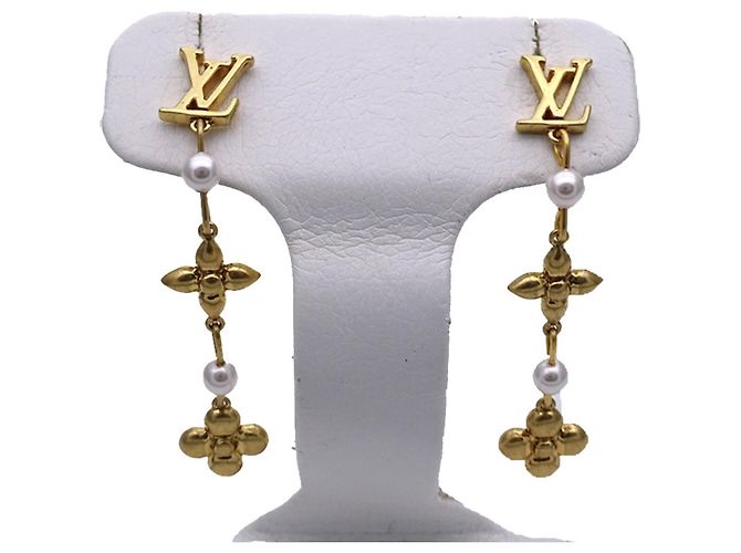 Louis Vuitton Gold Earrings Golden - view 2