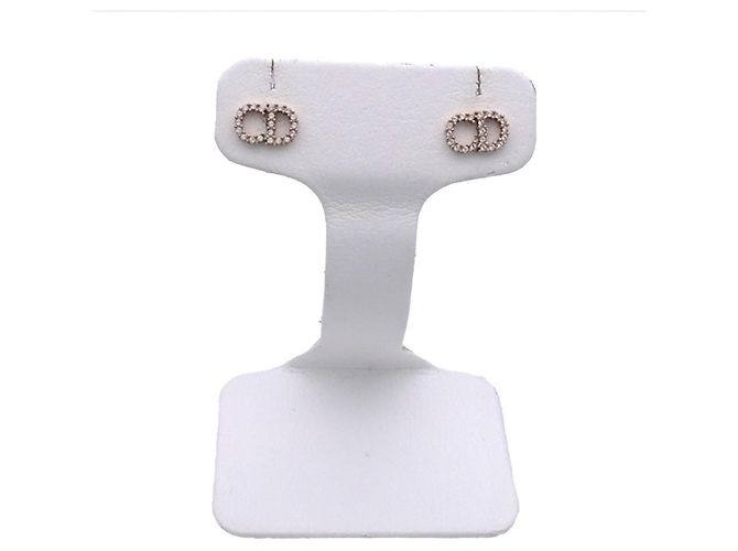 Orecchini Christian Dior Gold Rhinestone D'oro - vista 2