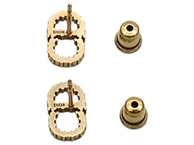 Orecchini Christian Dior Gold Rhinestone D'oro - vista 3