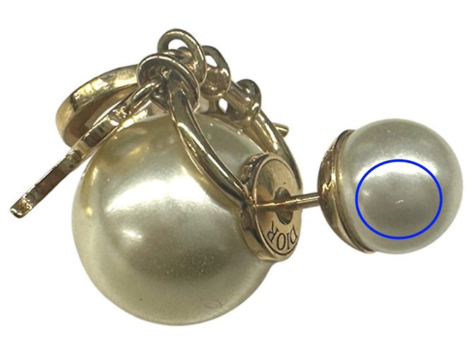 Orecchini eleganti in oro e bianco Christian Dior D'oro - vista 13