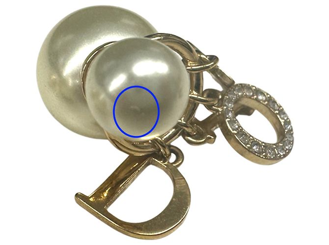Orecchini eleganti in oro e bianco Christian Dior D'oro - vista 15