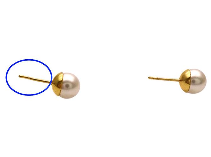 Orecchini eleganti in oro e bianco Christian Dior D'oro - vista 7