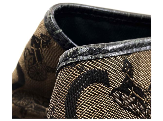Céline Bolso Celine C Sulky Canvas para mujer Castaño Negro - vista 9