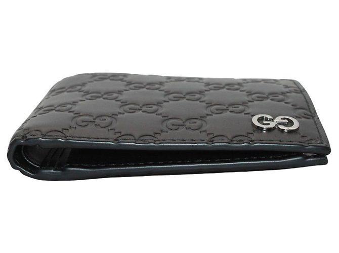 Gucci Bi-Fold Leather Wallet Black - view 3