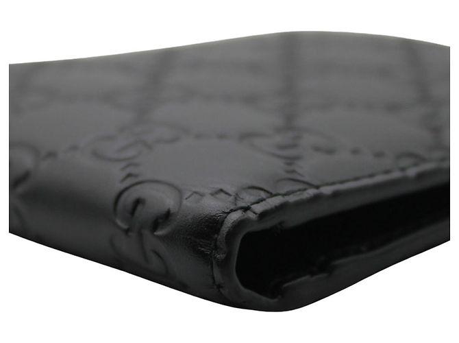 Gucci Bi-Fold Leather Wallet Black - view 5