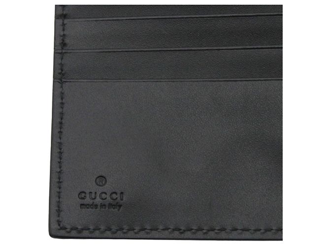 Gucci Bi-Fold Leather Wallet Black - view 7