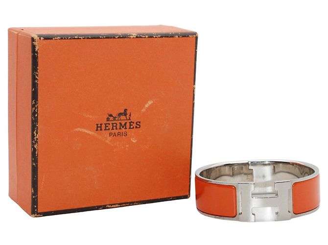 Hermès Hermes HERMES Bangle Clic Clack H Orange - view 7