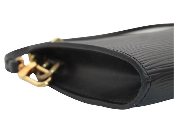 Borsa pouch Louis Vuitton in pelle Epi nera Nero - vista 4