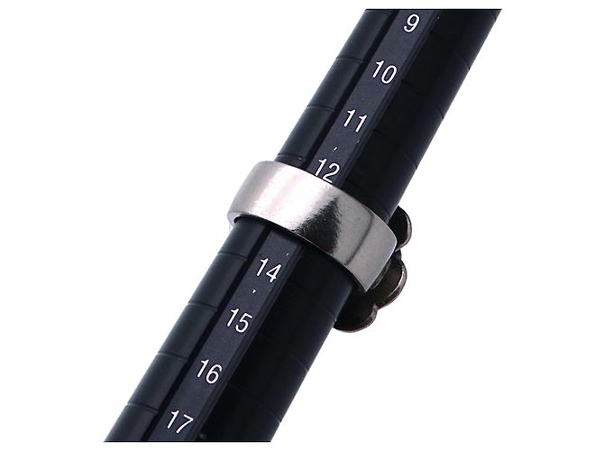 Chanel Ring für Damen mit Camellia-Design Schwarz Silber - Ansicht 6
