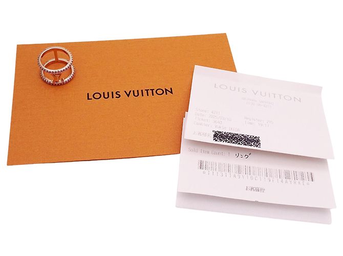 Louis Vuitton Ring aus Roségold und Strass Golden - Ansicht 10
