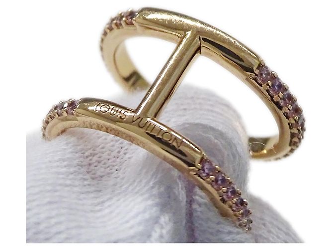 Louis Vuitton Ring aus Roségold und Strass Golden - Ansicht 11