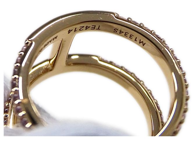 Louis Vuitton Ring aus Roségold und Strass Golden - Ansicht 12