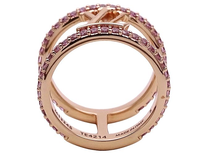 Louis Vuitton Ring aus Roségold und Strass Golden - Ansicht 3
