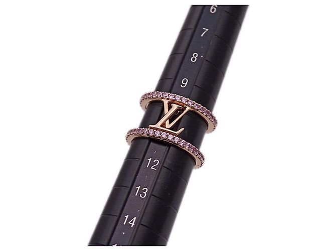 Louis Vuitton Ring aus Roségold und Strass Golden - Ansicht 8
