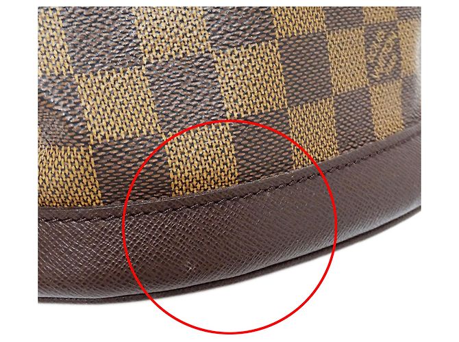 Borsa a mano Tote Louis Vuitton Damier da donna Marrone Damier ebene - vista 10