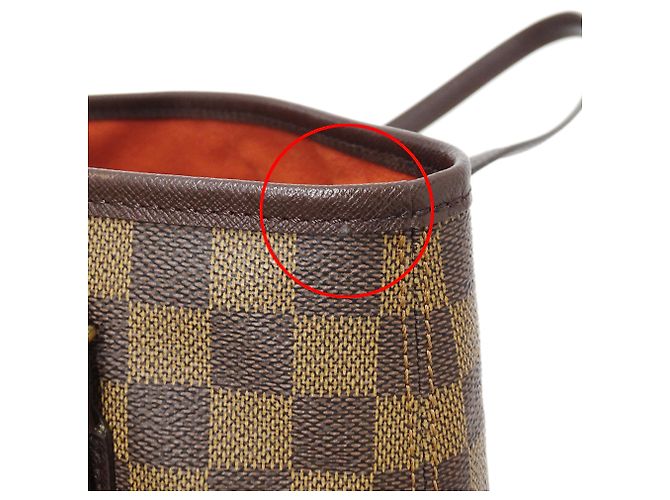 Borsa a mano Tote Louis Vuitton Damier da donna Marrone Damier ebene - vista 8