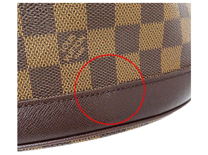 Borsa a mano Tote Louis Vuitton Damier da donna Marrone Damier ebene - vista 9