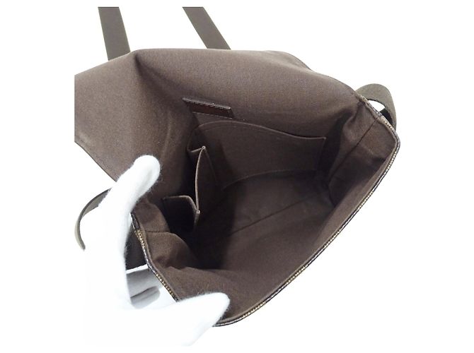 Louis Vuitton Damier Canvas Handtasche Braun Damier ebene - Ansicht 5