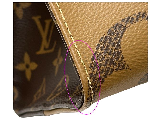 Bolso Louis Vuitton Monogram Giant Reverse Castaño Monograma - vista 7