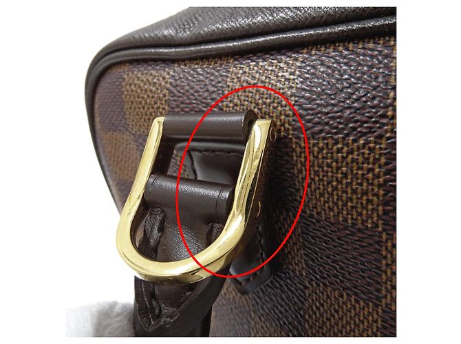 Borsa Louis Vuitton Damier Brera Marrone Damier ebene - vista 10