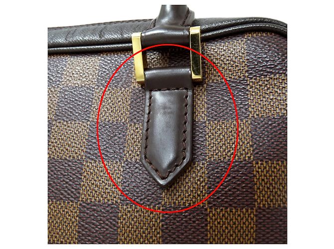 Borsa Louis Vuitton Damier Brera Marrone Damier ebene - vista 9