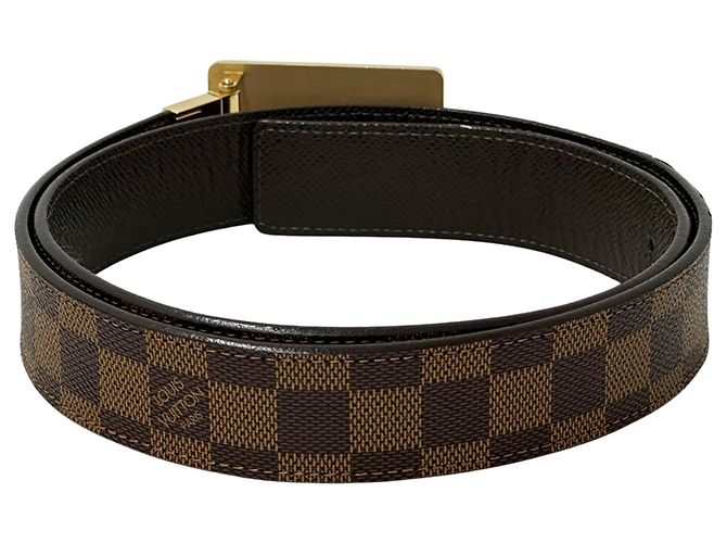 Louis Vuitton Damier Canvas Gürtel Braun Damier ebene - Ansicht 2