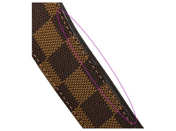Louis Vuitton Damier Canvas Gürtel Braun Damier ebene - Ansicht 8