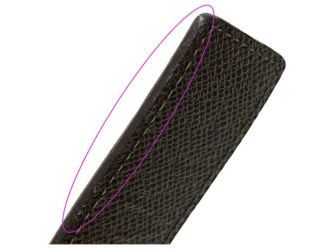 Louis Vuitton Damier Canvas Gürtel Braun Damier ebene - Ansicht 9