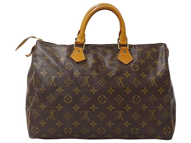 Speedy Bolsa Louis Vuitton Monogram Marrom - vista 2