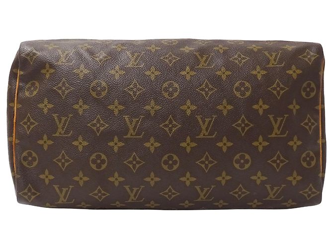 Speedy Bolsa Louis Vuitton Monogram Marrom - vista 3