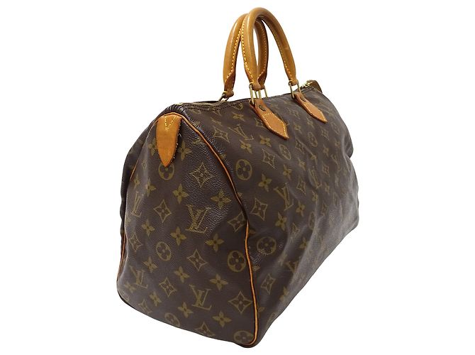Speedy Bolsa Louis Vuitton Monogram Marrom - vista 4