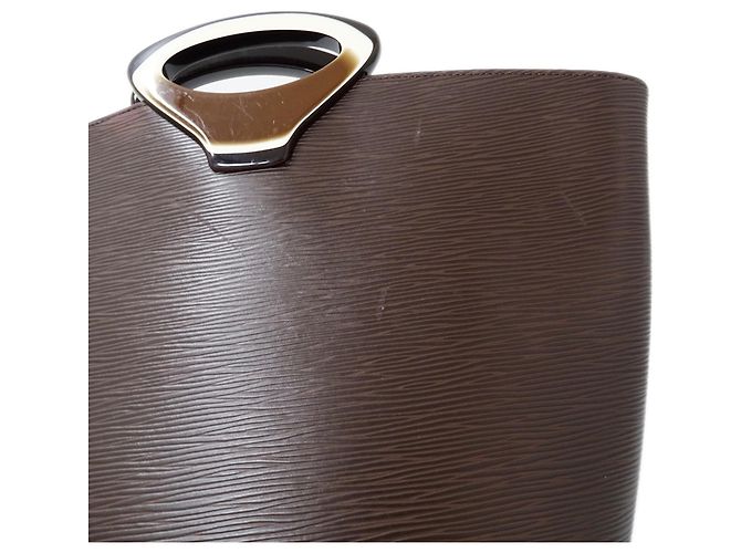 Borsa Louis Vuitton in pelle Epi da donna Marrone - vista 9