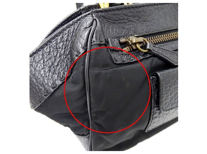 Tote Prada Handtasche aus schwarzem Nylon - Ansicht 11